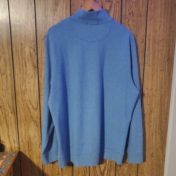 VINYARD VINES Heathered 1/4" Zip Pullover Sweater - XL - Picture 4 of 6